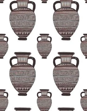 Seamless pattern of you meander Stock Illustration