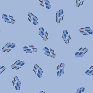 Seamless pattern young man slippers cartoon vector Stock Illustration