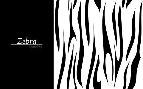 Seamless pattern: zebra pattern vector illustration Stock Illustration