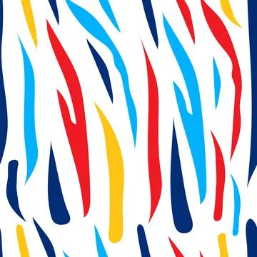 Seamless pattern with zebra print. Vector.	 イラスト素材