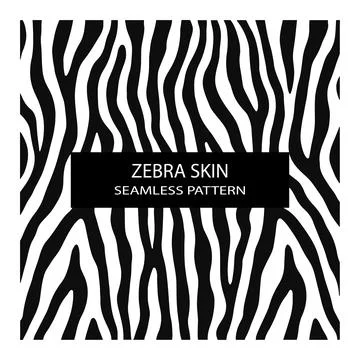 The Seamless Pattern of Zebra Skin. Stock Illustration