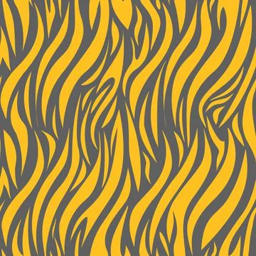 Seamless pattern of zebra stripes. Illustrazione stock