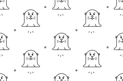 Seamless pattern with Zebras Illustrazione stock