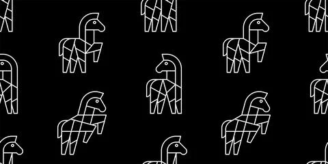 Seamless pattern with Zebras Illustrazione stock