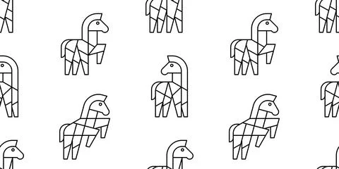 Seamless pattern with Zebras Stock Illustration