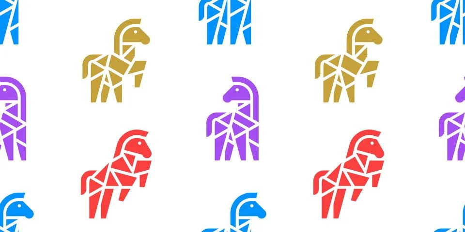 Seamless pattern with Zebras Illustrazione stock