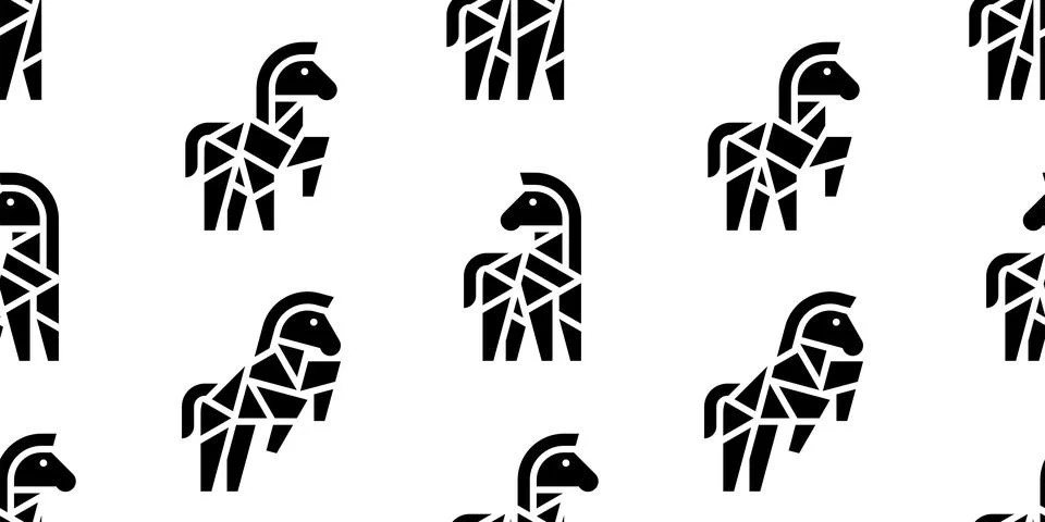 Seamless pattern with Zebras Stock Illustration