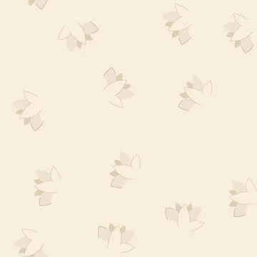 Seamless pattern zen lotus flower cartoon vector Stock Illustration