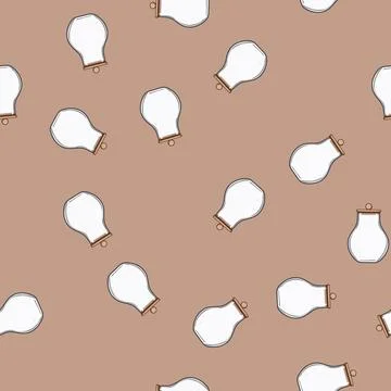 Seamless pattern zero eco friendly jar cartoon vector Illustrazione stock