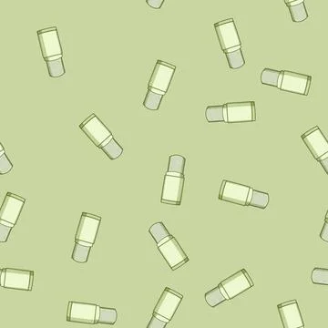 Seamless pattern zerowaste deodorant eco friendly cartoon vector Stock Illustration