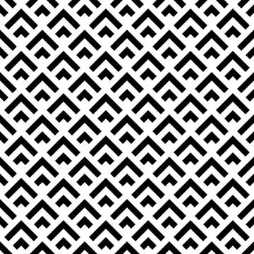 Seamless pattern with zig zag black segments 7420 스톡 일러스트