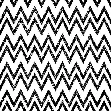 Seamless pattern with zig zag black lines 7629 Illustrazione stock
