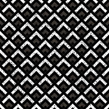 Seamless pattern with zig zag black and silver gray segments 7839 Stock Illustration