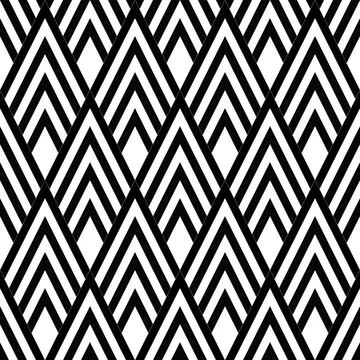 Seamless pattern with zigzag black and white lines 3677 Stock Illustration