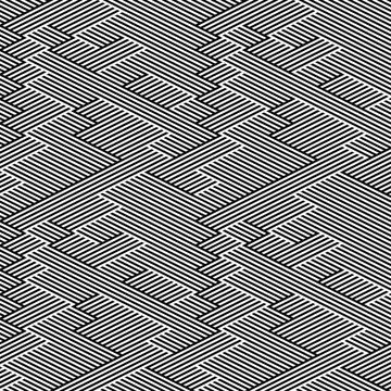 Seamless pattern with zigzag black lines 6069 Stock Illustration