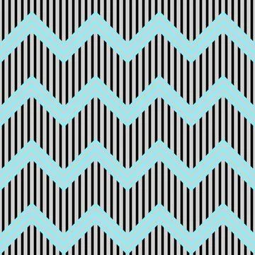 Seamless pattern of zigzag blue stripes. Stock Illustration