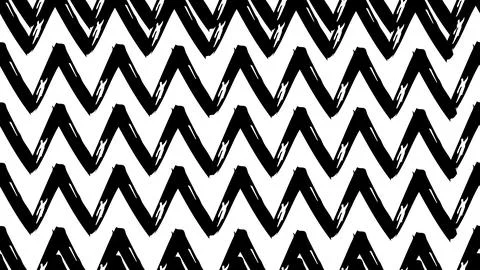 Seamless pattern zigzag in grunge style, hand drawn zig zag shapes Illustrazione stock