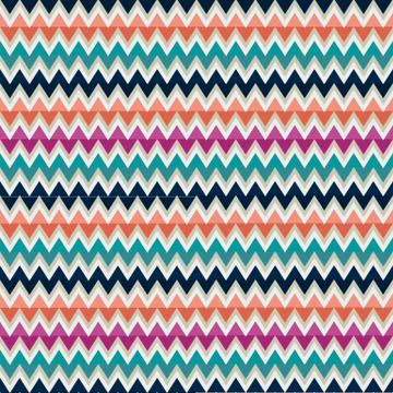 Seamless pattern with zigzag in mulicolors Stock Illustration