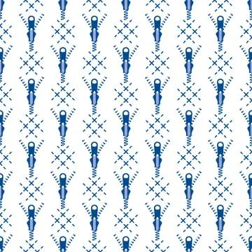 Seamless pattern with zipper. Sewing, needlework. イラスト素材