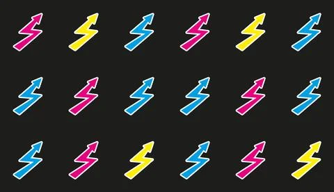 Seamless pattern with zippers. Stock Illustration