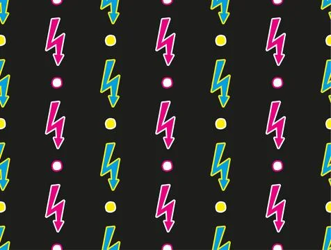 Seamless pattern with zippers. Illustrazione stock