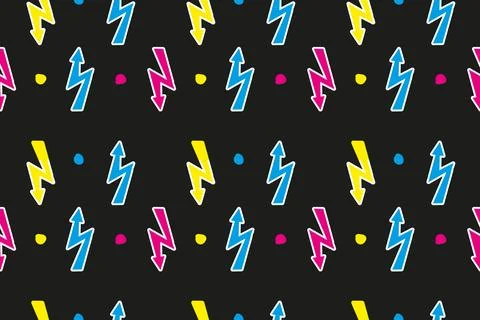 Seamless pattern with zippers. Illustrazione stock