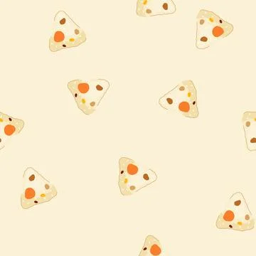 Seamless pattern zongzi rice dumpling traditional chinese food イラスト素材
