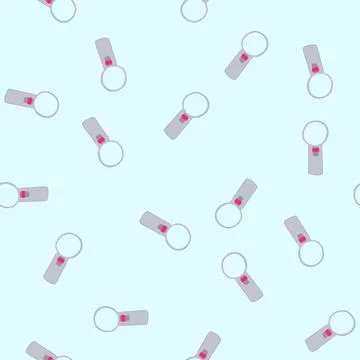 Seamless pattern zoom reading magnifier cartoon vector Illustrazione stock