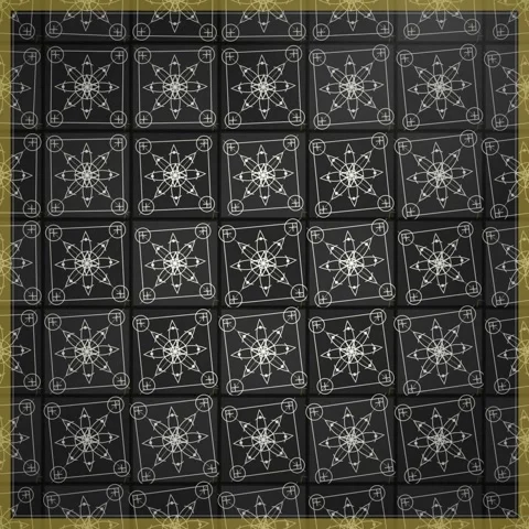 Seamless patterned background of elegant repeating floral damask wallpaper .. Stock Footage 345691131