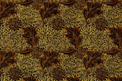 Seamless patterned small floral and plants textured textile print Stock Illustration
