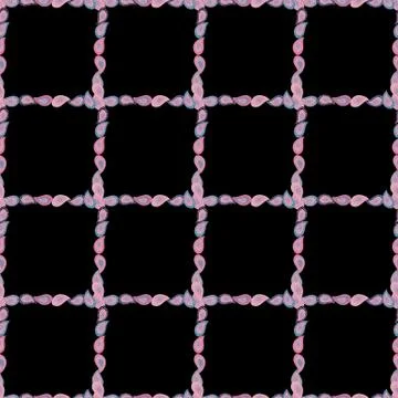 Seamless pattern.Hand drawn doodle frames. Illustration in neutral, black and pi Stock Illustration