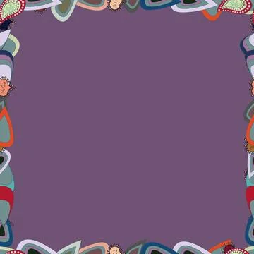 Seamless pattern.Hand drawn doodle frames. Vector illustration. Illustration in Stock Illustration