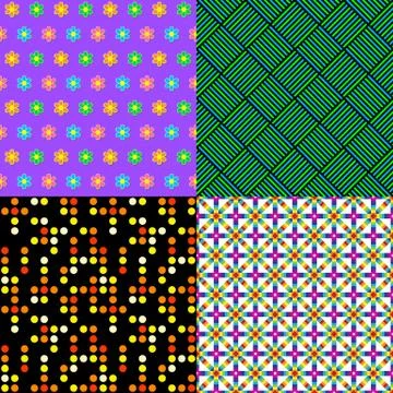 Seamless patterns. Abstract colorful. Vector Illustration 스톡 일러스트