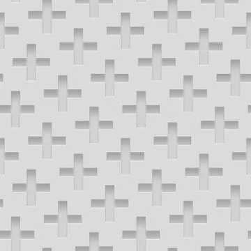 Seamless Patterns With Beveled Shapes. Abstract Grayscale Monochrome Pavetment Stock Illustration