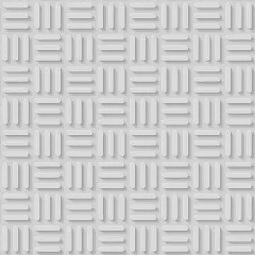 Seamless Patterns With Beveled Shapes. Abstract Grayscale Monochrome Pavetment Illustrazione stock