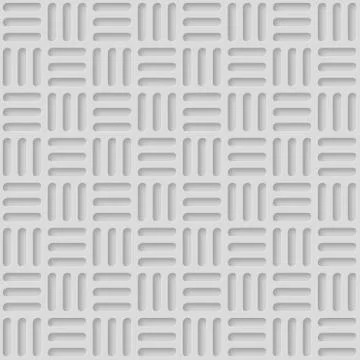 Seamless Patterns With Beveled Shapes. Abstract Grayscale Monochrome Pavetment Stock Illustration