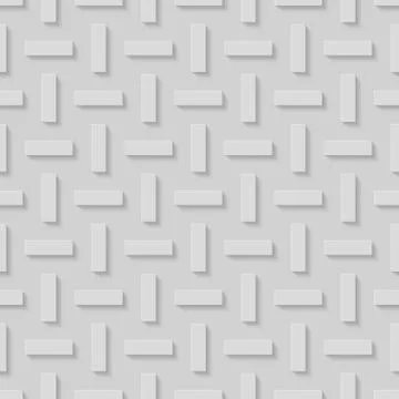 Seamless Patterns With Beveled Shapes. Abstract Grayscale Monochrome Pavetment Illustrazione stock