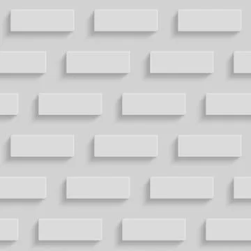 Seamless Patterns With Beveled Shapes. Abstract Grayscale Monochrome Pavetment Stock Illustration