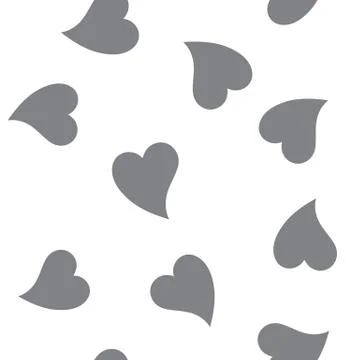 Seamless patterns with black hearts. Seamless background with hearts. Valentine Ilustração Stock