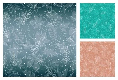 Seamless patterns with different colors background. Stock Illustration