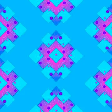 Seamless patterns in the form of geometric shapes. Stock Illustration