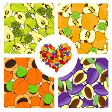 Seamless patterns Stock Illustration