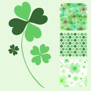 Seamless patterns Stock Illustration