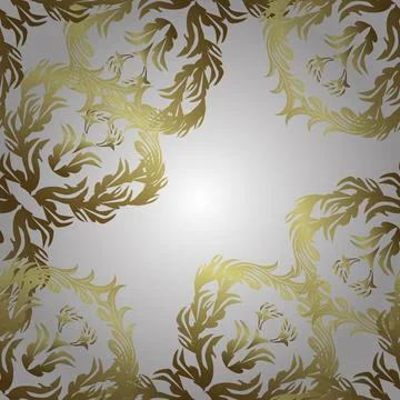 Seamless. Patterns on neutral, white and yellow colors. Abstract luxury backgrou Stock Illustration