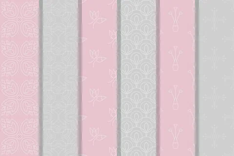 Seamless patterns set Stock-Illustration