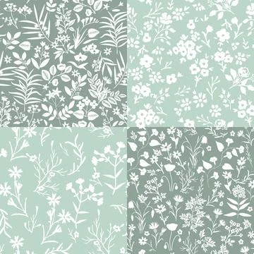 Seamless patterns set Stock Illustration
