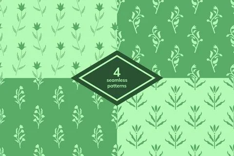 Seamless patterns set Stock Illustration