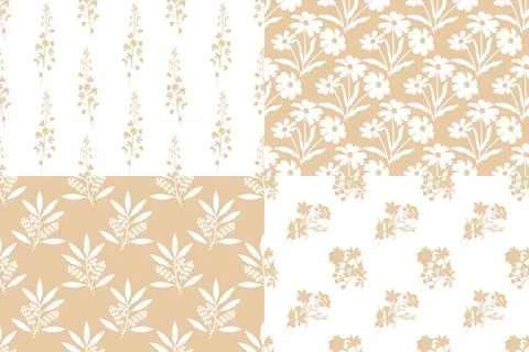 Seamless patterns set Stock Illustration