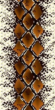 Seamless patterns snake. Vector illustration Stock Illustration