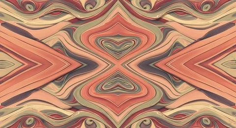 Seamless patterns in soft and vibrant tones creating depth and visual harmony Stock Illustration